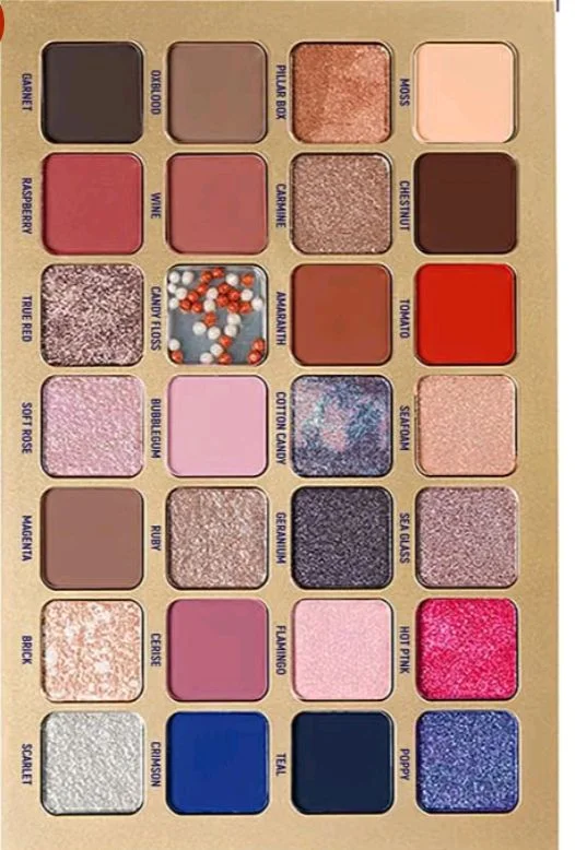 Daily Life Forever52 28-Color Intense Eyeshadow Palette | 18 Neutral Matte & 10 Vibrant Shimmer Shades, Highly Pigmented, Blendable Eye Makeup for Day & Night Looks (Blue Lava - 003, 50.4g)