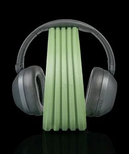 Ring Dock Headphone Stand for Desk, 3D Printed Headset Holder for Gaming and Over-Ear Headphones (Green)