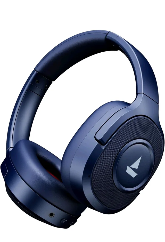boAt Rockerz Plus 550 ANC, (~40dB) Hybrid ANC, 80Hrs Playback, 40ms Low Latency Beast Mode, 40mm Drivers, BT v5.4, Bluetooth Headphones, Wireless Headphone with Mic (Bold Blue)