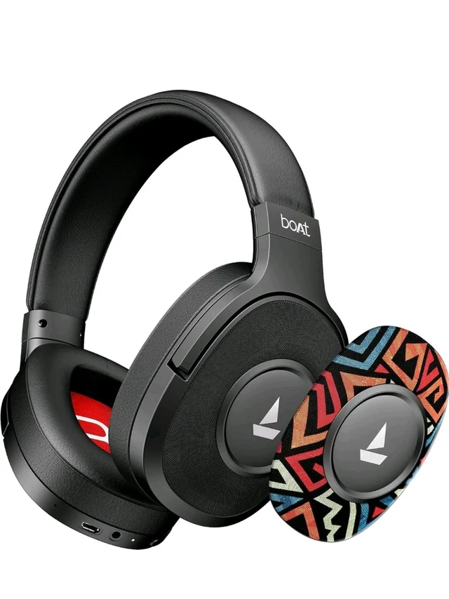 boAt Rockerz Plus 550, Customizable Earcups, 100H Battery, 50mm Drivers, Dual Pair, App Support, Bluetooth Headphones, Wireless Headphone with Mic (Black Psyche)
1K+ bought in past month