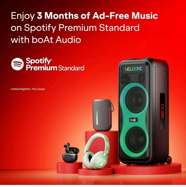 boAt Rockerz 512 ANC, 40Db Hybrid ANC, 80Hrs Playback, 40Mm Drivers, 40Ms Latency Beast Mode, Enx Tech, App Support, Over Ear Bluetooth Headphones, Wireless Headphone with Mic (Bold White)