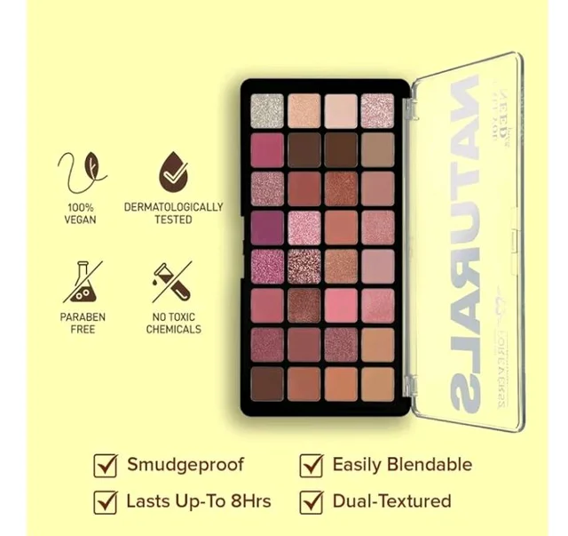 Daily Life Forever52 Naturals The All You Need 32 Shades Eyeshadow Palette| Highly Pigmented and Blendable | Multicolor | Matte and Shimmer Finish (48g) (Midnight Haze-03, 48g)
20%
off
Product Images and Videos (AI-Generated Alt Text)