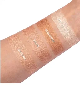 Daily Life Forever52 4 Color Palette Smooth Shine Highlighter Waterproof Long-Lasting Easy-To-Blend Shimmery Powder for Perfect Face Makeup (Desert Glow) DGH002 DGH002