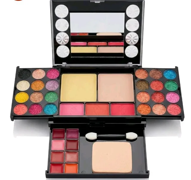 Owlex 40 Shades All-in-One Professional Makeup Kit Multi-Layer Cosmetic Palette with Eyeshadow, Blush, Lip Colors, Face Powder, Mirror & Applicator Complete Travel Makeup Set for Women & Girls