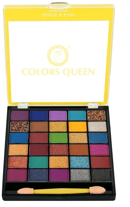 Colors Queen Quick & Easy Eyeshadow Palette with Brush | 30 Multi-Color Eye shadow Palette with Matte, Shimmer & Glitter Shades | Highly Pigmented, Easy to Blend, Long Lasting (Multicolor - 02, 18g)
50+ bought in past month