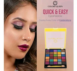 Colors Queen Quick & Easy Eyeshadow Palette with Brush | 30 Multi-Color Eye shadow Palette with Matte, Shimmer & Glitter Shades | Highly Pigmented, Easy to Blend, Long Lasting (Multicolor - 02, 18g)
50+ bought in past month