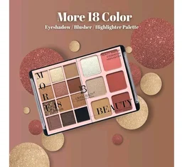 Lakyou Beauty 3 in 1 Makeup Kit 56g | All-in-One Face & Eye Makeup Palette | Eyeshadow, Blush & Highlighter | Highly Pigmented & Travel Friendly | (1)