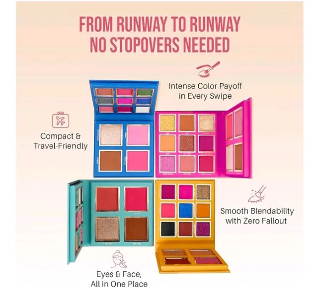Colors Queen Country Obsession Eyeshadow Palette – London, 21.5g | 9 Highly Pigmented Eyeshadow Palette with 2 Blusher, 1 Highlighter & 1 Bronzer | Matte & Shimmery Finish
9%
off
Product Images and Videos (AI-Generated Alt Text)