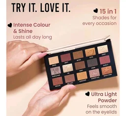 INSIGHT All Eyes On You Eyeshadow Palette (17 g) | Mix of 15 Matte, Shimmer & Metallic Shades | Smooth Texture | Intense Pigment | One Stroke Payoff | Transfer Proof | Long Lasting | Easy Blending | Beginner Friendly Eye Makeup Kit
400+ bought in past month