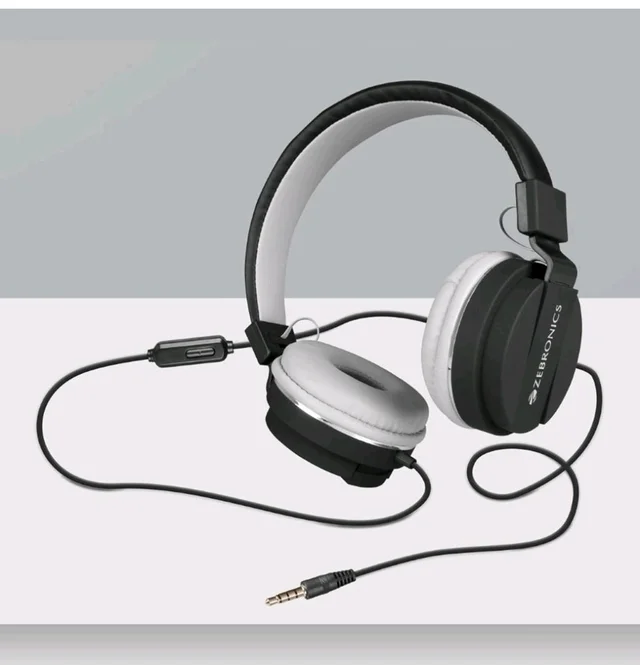 Zebronics Zeb-Storm On Ear Wired Headphone with 3.5mm Jack, Built in Microphone for Calling, 1.5 Meter Cable, Soft Ear Cushion, Adjustable Headband, Foldable Ear Cups and Lightweight Design (Black)
1K+ bought in past month