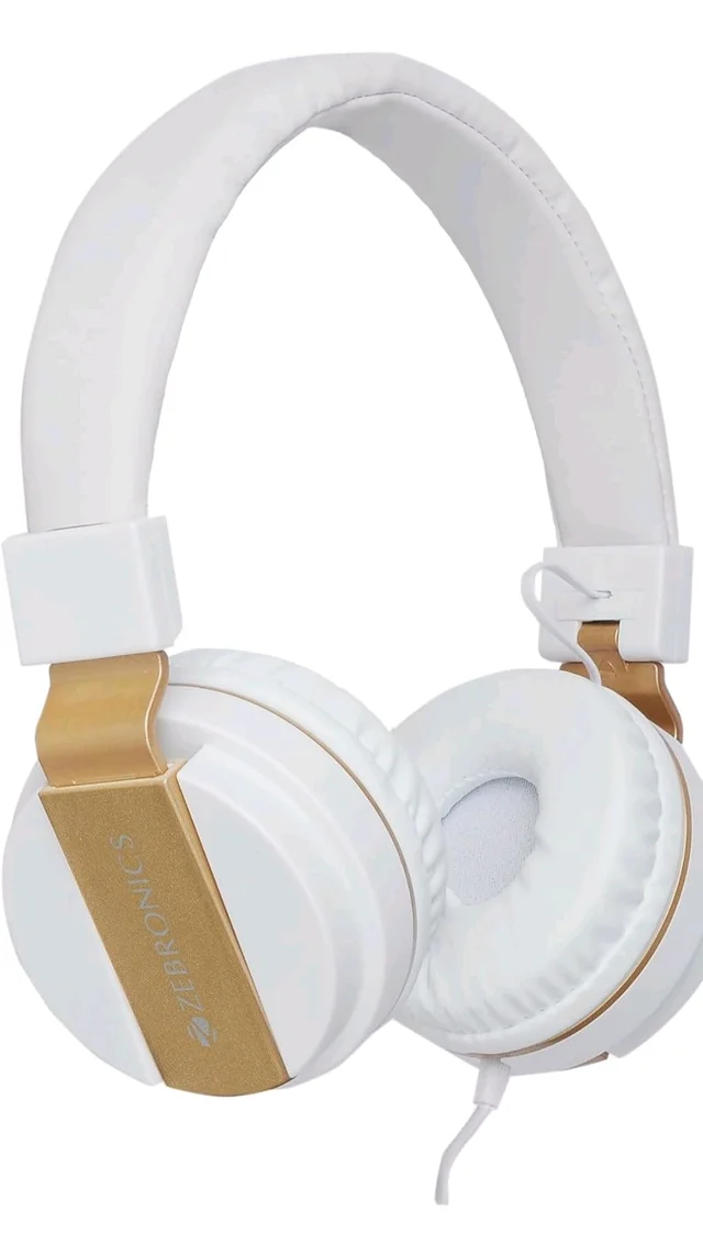Zebronics Storm Wired On Ear Headphone with 3.5mm Jack, Built-in Microphone for Calling,1.5 Meter Cable, Soft Ear Cushion, Adjustable Headband,Foldable Ear Cups(White)
200+ bought in past month