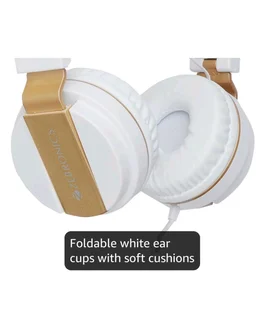 Zebronics Storm Wired On Ear Headphone with 3.5mm Jack, Built-in Microphone for Calling,1.5 Meter Cable, Soft Ear Cushion, Adjustable Headband,Foldable Ear Cups(White)
200+ bought in past month