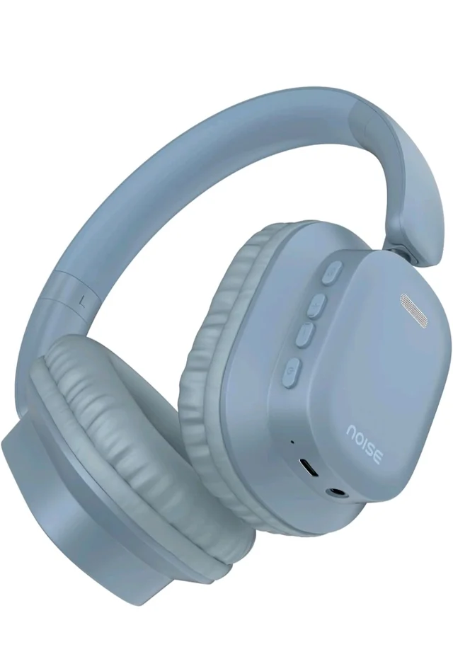 Noise Newly Launched Airwave Max 2 Wireless On-Ear Headphones with 50H Playtime, 40mm Drivers - Deep Bass, 3 Preset EQ Modes, 40m/s Low Latency, Dual Pairing,BT V5.3 (Serene Blue)