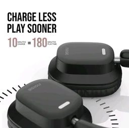 Noise Newly Launched Airwave Max 2 Wireless On-Ear Headphones with 50H Playtime, 40mm Drivers - Deep Bass, 3 Preset EQ Modes, 40m/s Low Latency, Dual Pairing,BT V5.3 (Bold Black)