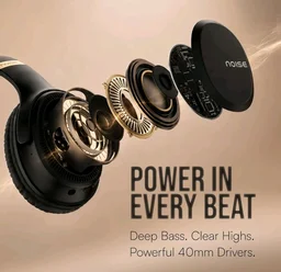 Noise Airwave Max 3 Bluetooth On Ear Headphones with 70H Playtime, 40mm Driver, Low Latency(up to 45ms),Dual Pairing, BT v5.3 (Dark Brown)
