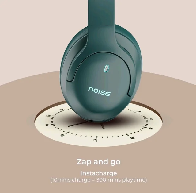 Noise Airwave Max 4 Wireless Over Ear Headphones with 70H Playtime, ENC, 40mm Driver, Low Latency(up to 40ms), Dual Pairing, BT v5.4 (Tropical Teal)