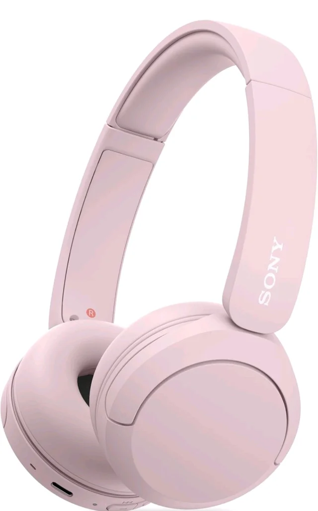 Sony WH-CH520 Wireless Bluetooth Headphones On Ear with Mic, Up to 50Hrs Battery-Pink