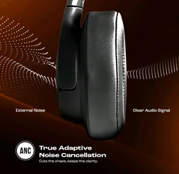 JBL Tune 770NC Wireless Over Ear Headphones with Adaptive Noise Cancellation, Upto 70H Battery, Smart Ambient, Speed Charge, Customized EQ, Google Fast Pair, Multipoint Connect, BT 5.3 - Black