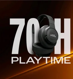 JBL Tune 770NC Wireless Over Ear Headphones with Adaptive Noise Cancellation, Upto 70H Battery, Smart Ambient, Speed Charge, Customized EQ, Google Fast Pair, Multipoint Connect, BT 5.3 - Black
