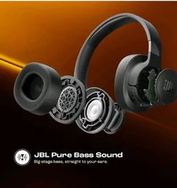 JBL Tune 770NC Wireless Over Ear Headphones with Adaptive Noise Cancellation, Upto 70H Battery, Smart Ambient, Speed Charge, Customized EQ, Google Fast Pair, Multipoint Connect, BT 5.3 - Black