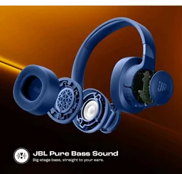 JBL Tune 770NC Wireless Over Ear Headphones with Adaptive Noise Cancellation, Upto 70H Battery, Smart Ambient, Speed Charge, Customized EQ, Google Fast Pair, Multipoint Connect, BT 5.3 - Blue