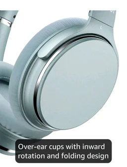 Srhythm NC25 Wireless Headphones Bluetooth 5.3,Lightweight Noise Cancelling Headset Over-Ear with Low Latency,Green