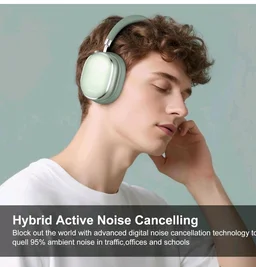 Srhythm NiceComfort 95 Hybrid Noise Cancelling Headphones Wireless
Bluetooth with Transparency,ENC,HD Sound,Slim Headphones Lightweight