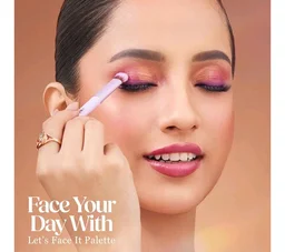Hilary Rhoda Let’s Face It Face Palette | Highlighter & Blush | Contour | 9 Eyeshadows | Super-Fine Particles | No Fallout | Matte & Shimmer Finish -23.4g (Sun Downer |Shade 02)