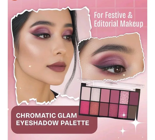MARS 12 Shades Dance of Joy Eyeshadow Palette | Highly Pigmented and Blendable | Multicolor | Matte and Shimmer Finish (13.2g) (01-Multicolor)