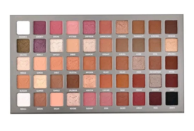 Metallic Eyeshadow Palette Erotica 50 Color Collection, Multicolor
Product Images and Videos (AI-Generated Alt Text)