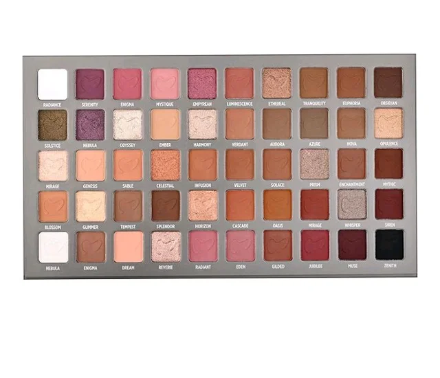 Metallic Eyeshadow Palette Erotica 50 Color Collection, Multicolor
Product Images and Videos (AI-Generated Alt Text)