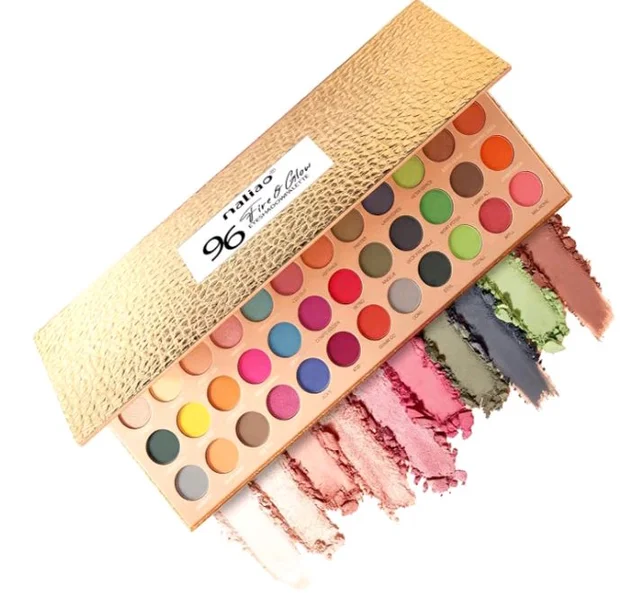 Maliao 96 Fire & Glow Eyeshadow Palette | 96 Color Warm Tone Eyeshadow Palette with Matte, Shimmer & Metallic Shades | Highly Pigmented & Blendable Long-Lasting Eye Makeup Palette (80g)