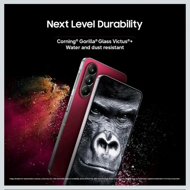 Samsung Galaxy M47 5G Mobile (Rogue Red, 8GB RAM, 128GB Storage, 6000mAh Battery)| 50MP OIS| Snapdragon Processor| LPDDR5X RAM,UFS 3.1 Storage| Gorilla Glass Victus+| sAMOLED| Knox Security| AI - rogue red