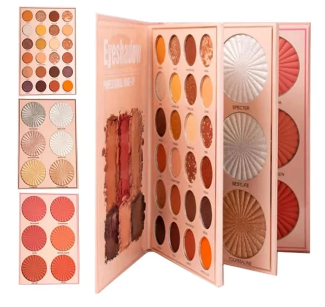 Womake Makeup Palette for Women | 20+ Highly Pigmented Eyeshadow Shades with Blush & Highlighter | Matte & Shimmer Makeup Palette | Long-Lasting Eye Makeup Kit