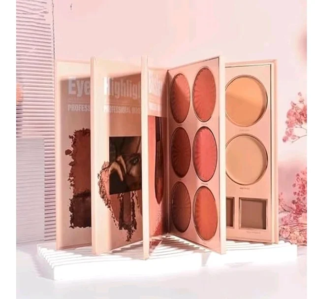 Womake Makeup Palette for Women | 20+ Highly Pigmented Eyeshadow Shades with Blush & Highlighter | Matte & Shimmer Makeup Palette | Long-Lasting Eye Makeup Kit