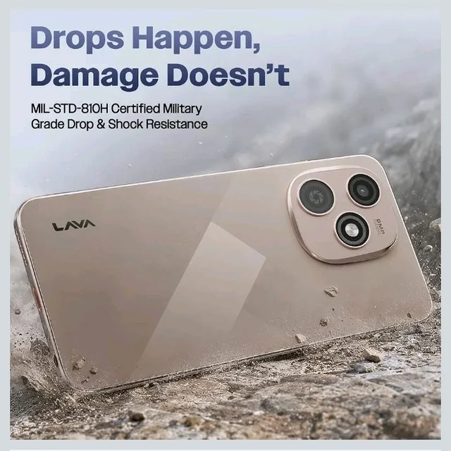 Lava Bold N4 Lite (Ghost Silver, 3GB RAM, 32GB Storage) | 6.56" qHD Display | 8MP Rear Camera | 5000 mAh Battery | Free Service @ Home | Fingerprint Reader | Charger & Phone-Cover in Box
- Ghost Silver