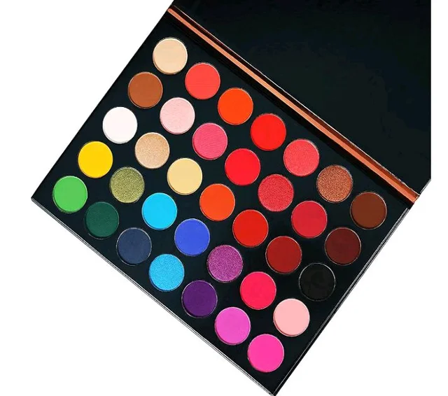 MAPPERZ Professional 35 Colors Mattes And Shimmers High Pigmented Eye Shadow Palette, Multicolor