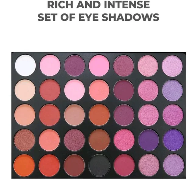 MAPPERZ Professional 35 Colors Mattes And Shimmers High Pigmented Eye Shadow Palette, Multicolor