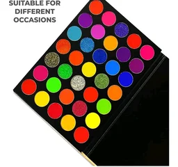 MAPPERZ Professional 35 Colors Mattes And Shimmers High Pigmented Eye Shadow Palette, Multicolor