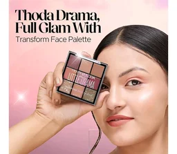 Hilary Rhoda Transform Face Palette | All-in-One | 9 Eyeshadows, 2 Blushes, Highlighter & Contour | Matte + Shimmer Finish | Highly Pigmented | Travel Friendly Makeup Kit (Soft Glam - Shade 01) – 18g
300+ bought in past month