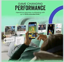 Tecno POP X 5G (Midnight Blue, 6GB+128GB) | 6500mAh+45W Fast Charger | IP64 Pro | MIL-STD 810H Protection | Upto 18GB* RAM | Fastest 8X Network Speed* with URSP | 120Hz Smooth Display | 50MP Camera - Midnight Blue