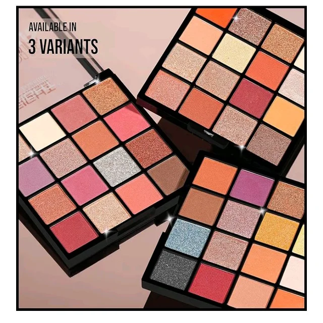 Insight Cosmetics Gorgeous 16 Color Eyeshadow Palette|Matte|Shimmer|Beginner Friendly & Long Lasting Eye Shadow Palette|Long Wearing And Easily Blendable Eye Makeup Palette, 37gm(MK09-Pink Island)
