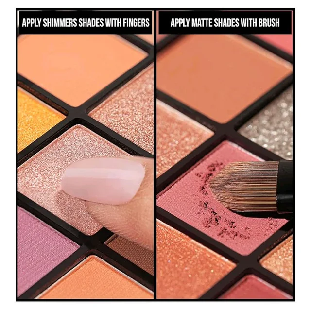 Insight Cosmetics Gorgeous 16 Color Eyeshadow Palette|Matte|Shimmer|Beginner Friendly & Long Lasting Eye Shadow Palette|Long Wearing And Easily Blendable Eye Makeup Palette, 37gm(MK09-Pink Island)