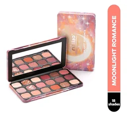 Maliao 18 Color Eyeshadow Palette | Highly Pigmented | Matte & Shimmer Shades | Long Lasting Blendable Eye Makeup | Moonlight Romance,18g