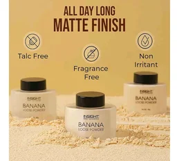 INSIGHT Banana Loose Powder 40g | Lightweight| Long-Lasting Coverage|Oil-Absorbing Finish| Reduces Shine| Suitable for All Skin Types