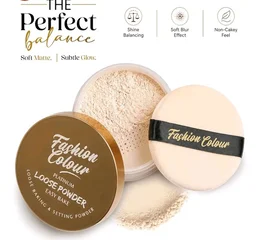 FASHION COLOUR HD Loose Powder for Setting & Mattifying Makeup | Translucent Makeup Baking Powder | Lightweight Oil-Free Setting Powder for All Skin Types | Long-Lasting Matte Finish (Pound Cake)
35%
off
Product Images and Videos (AI-Generated Alt Text)