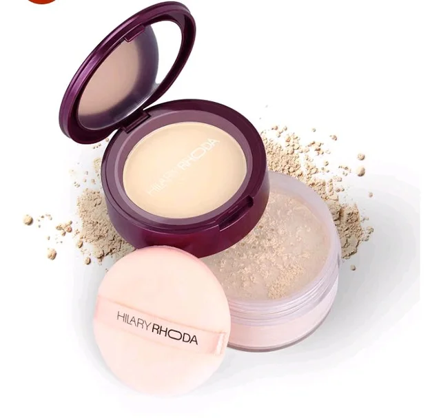 Hilary Rhoda Compact & Loose Powder | Ivory | 2-in-1 Setting Powder for Oil Control & Matte Finish Weightless | Blends Effortlessly | Long-Lasting | Hides Imperfections | for Indian Skintone