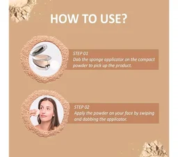 Glam21 BB Powder 2-in-1 Compact Powder Matte Finish & Oil Free | Matte & Shimmer Shades | Instant Weightless Finish Look | Long-lasting | Poreless Soft Skin | 20gm, Natural-02
