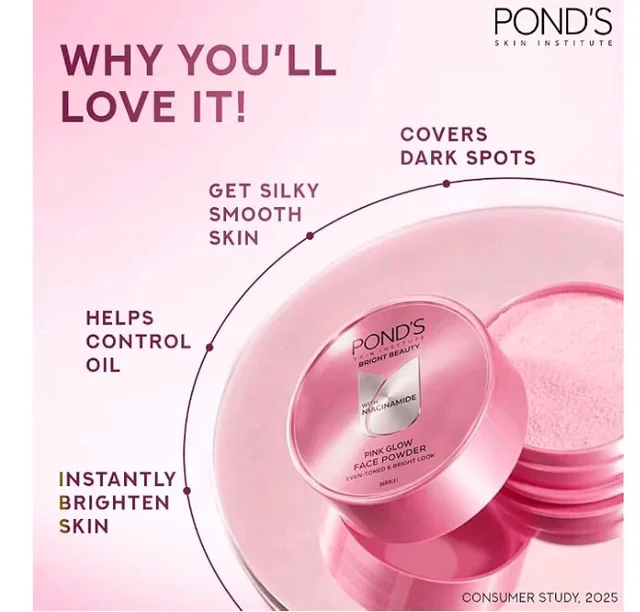 Pond's Natural Glow Face Powder|| BB Glow - 30G
4K+ bought in past month