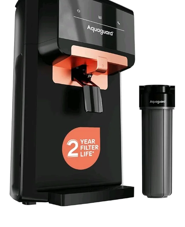 Aquaguard Enrich Nexen RO+UV Water Purifier | 2-Year Warranty | Active Copper & Alkaline Boost | 2-Year Filter Life Powered by Anti-Scale FIlter | Removable Drip Tray